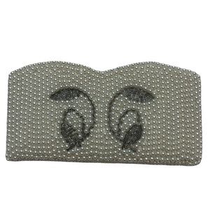 Vintage pearl beaded clutch - made in Japan